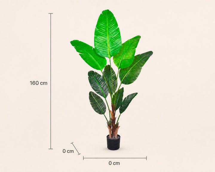 Planta Artificial Ave del Paraíso 160 cm con 9 Hojas - imagen 6