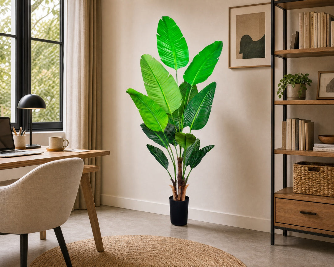 Planta Artificial Ave del Paraíso 180 cm con 12 Hojas - imagen 5