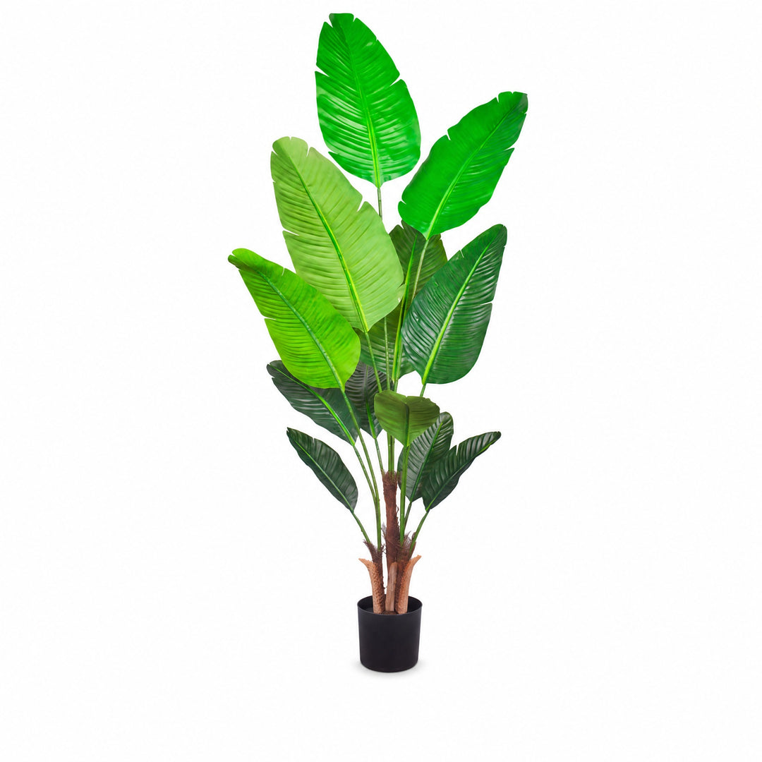 Planta Artificial Ave del Paraíso 180 cm con 12 Hojas