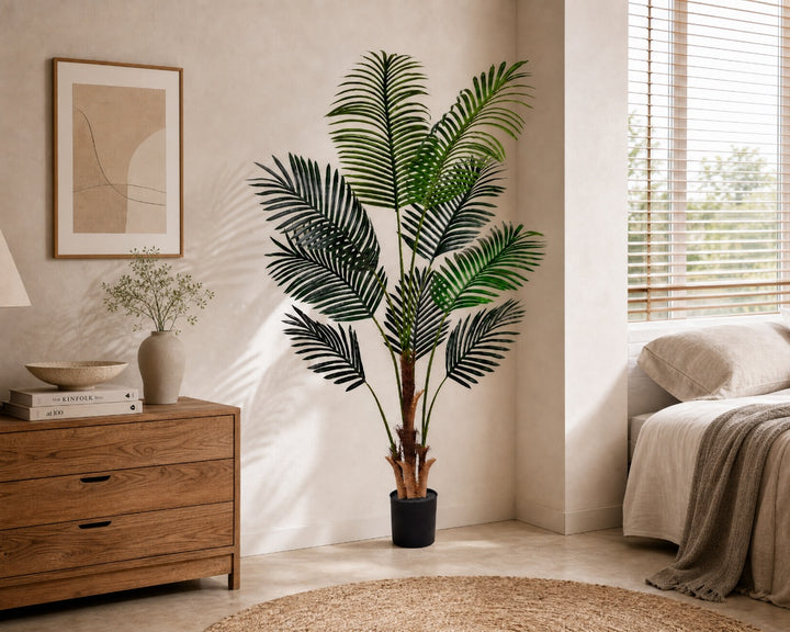 Palmera Areca Artificial 160 cm con 9 Hojas Realistas - imagen 4