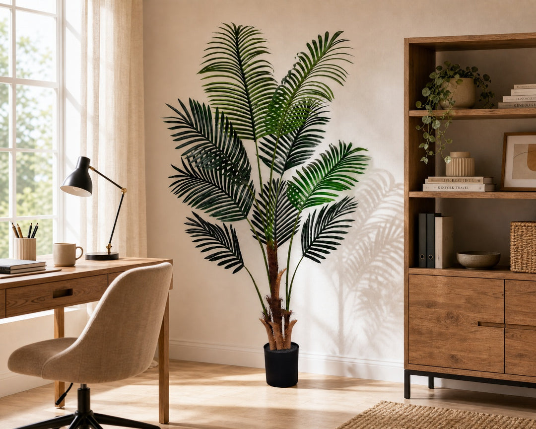 Palmera Areca Artificial 160 cm con 9 Hojas Realistas - imagen 5
