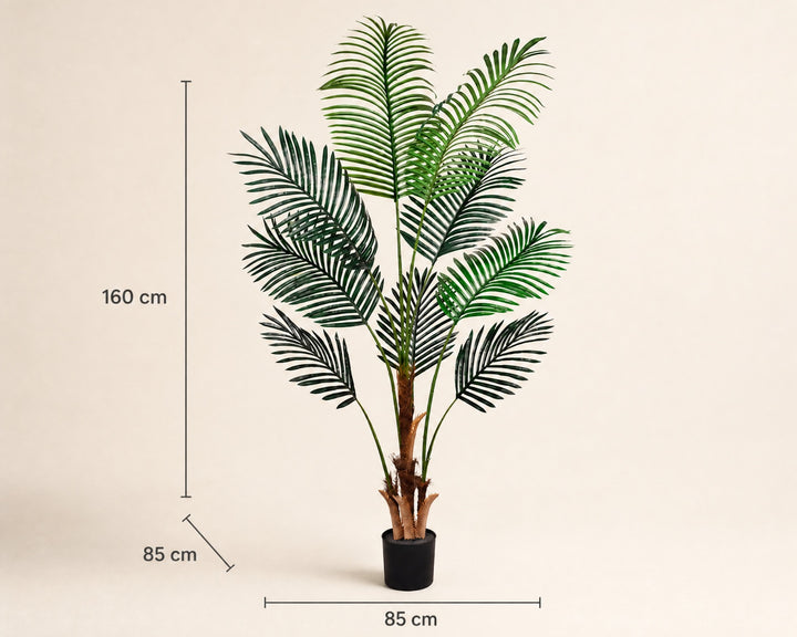Palmera Areca Artificial 160 cm con 9 Hojas Realistas - imagen 6