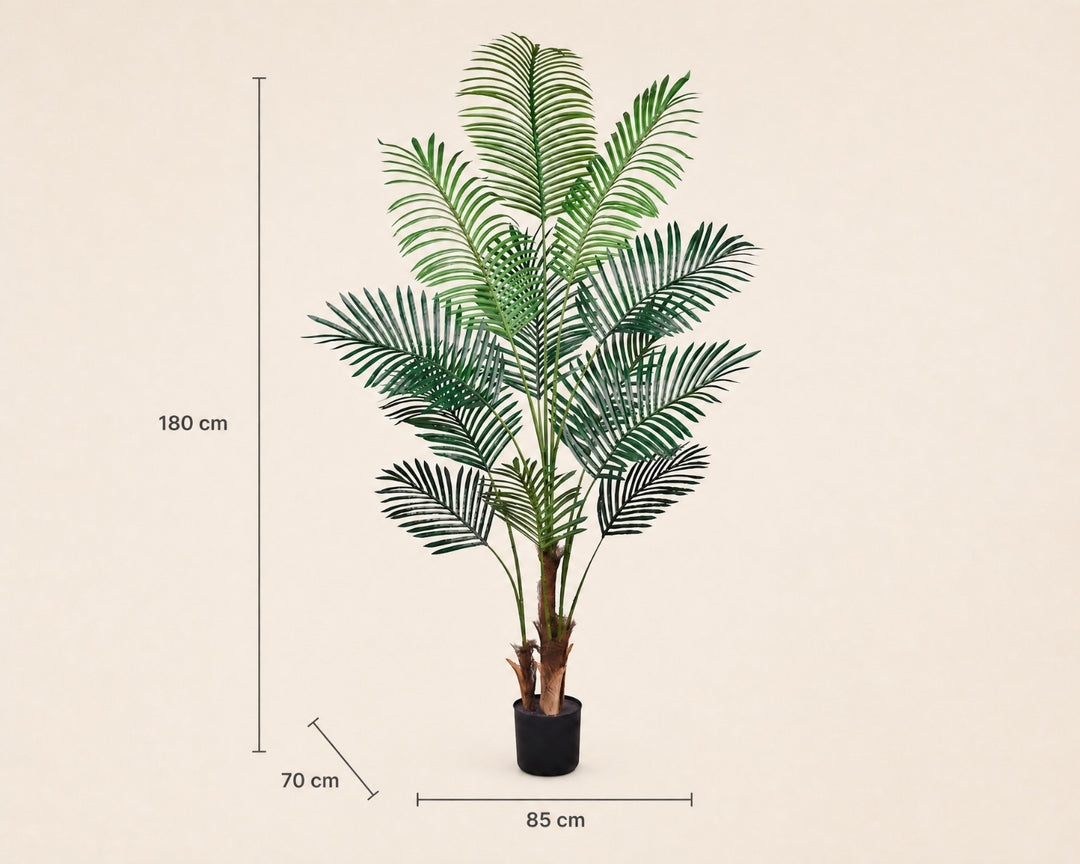 Palmera Areca Artificial 180 cm - Realismo y Elegancia Natural - imagen 6