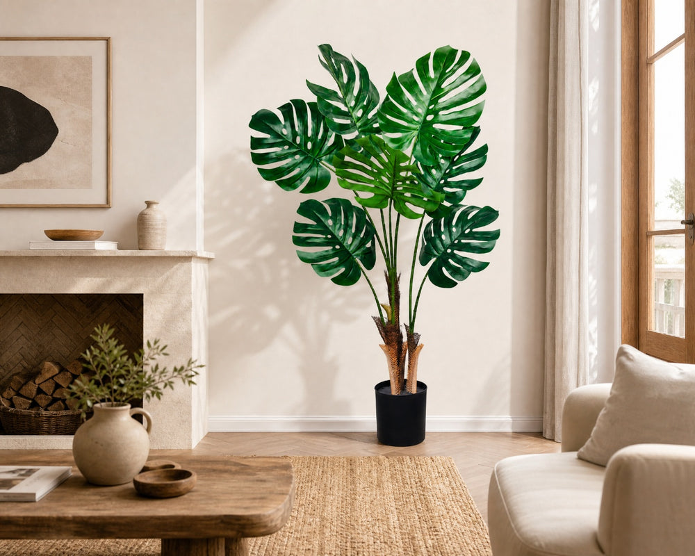 Planta Artificial Monstera 120 cm de Hojas Grandes - imagen 2