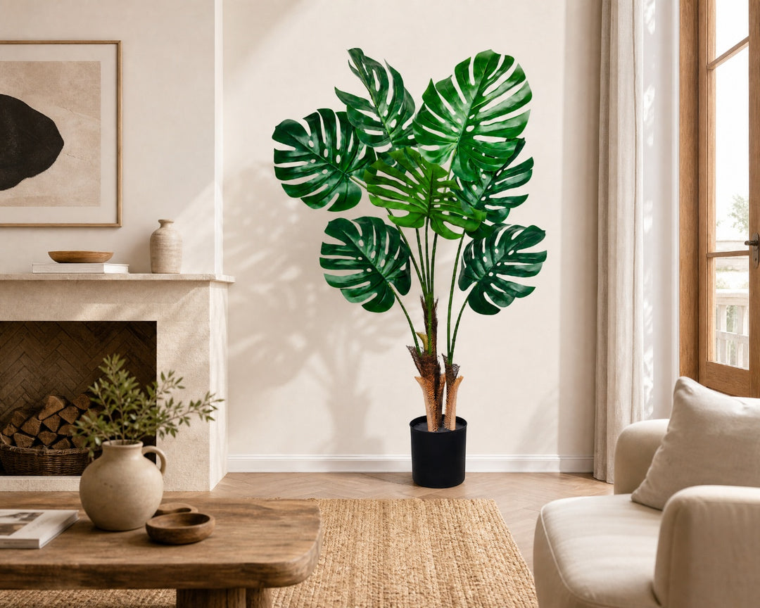 Planta Artificial Monstera 120 cm de Hojas Grandes - imagen 3