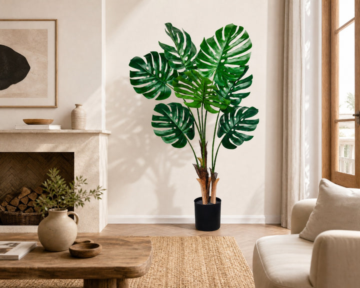 Planta Artificial Monstera 120 cm de Hojas Grandes - imagen 3