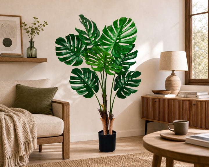 Planta Artificial Monstera 120 cm de Hojas Grandes - imagen 4