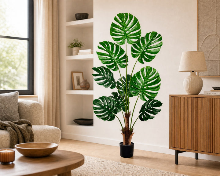 Planta Artificial Monstera Deliciosa 160 cm | 9 Hojas Realistas - imagen 4