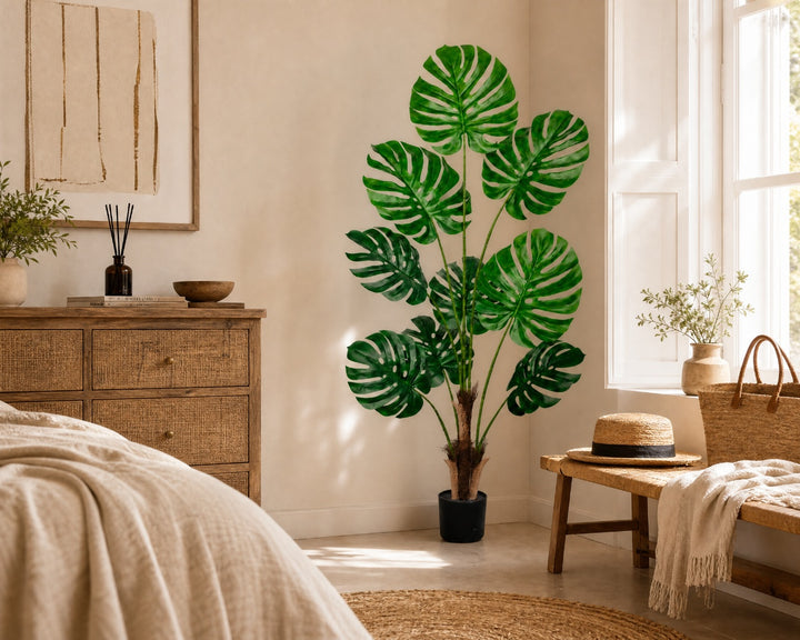 Planta Artificial Monstera Deliciosa 160 cm | 9 Hojas Realistas - imagen 5
