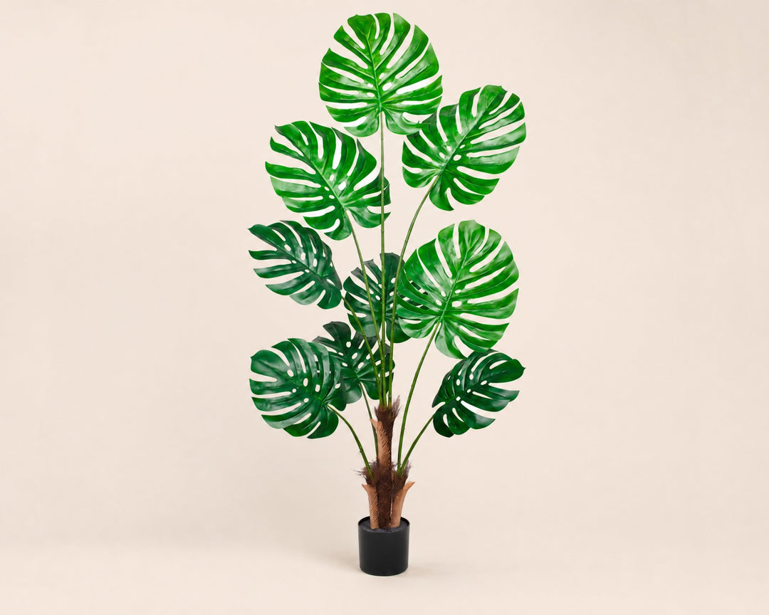 Planta Artificial Monstera Deliciosa 160 cm | 9 Hojas Realistas - imagen 7