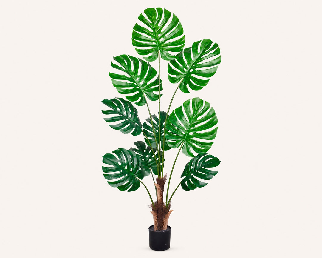 Planta Artificial Monstera Deliciosa 160 cm | 9 Hojas Realistas - imagen 8