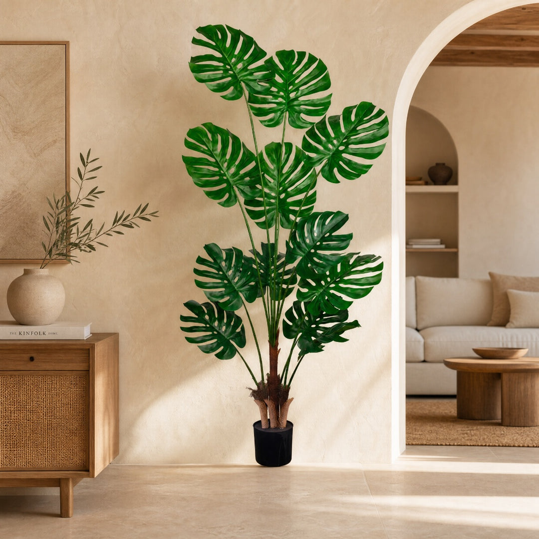 Planta Artificial Monstera 180 cm de Plástico Premium - imagen 2