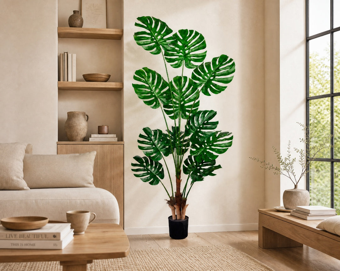 Planta Artificial Monstera 180 cm de Plástico Premium - imagen 3