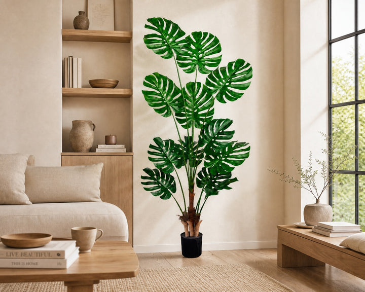 Planta Artificial Monstera 180 cm de Plástico Premium - imagen 3
