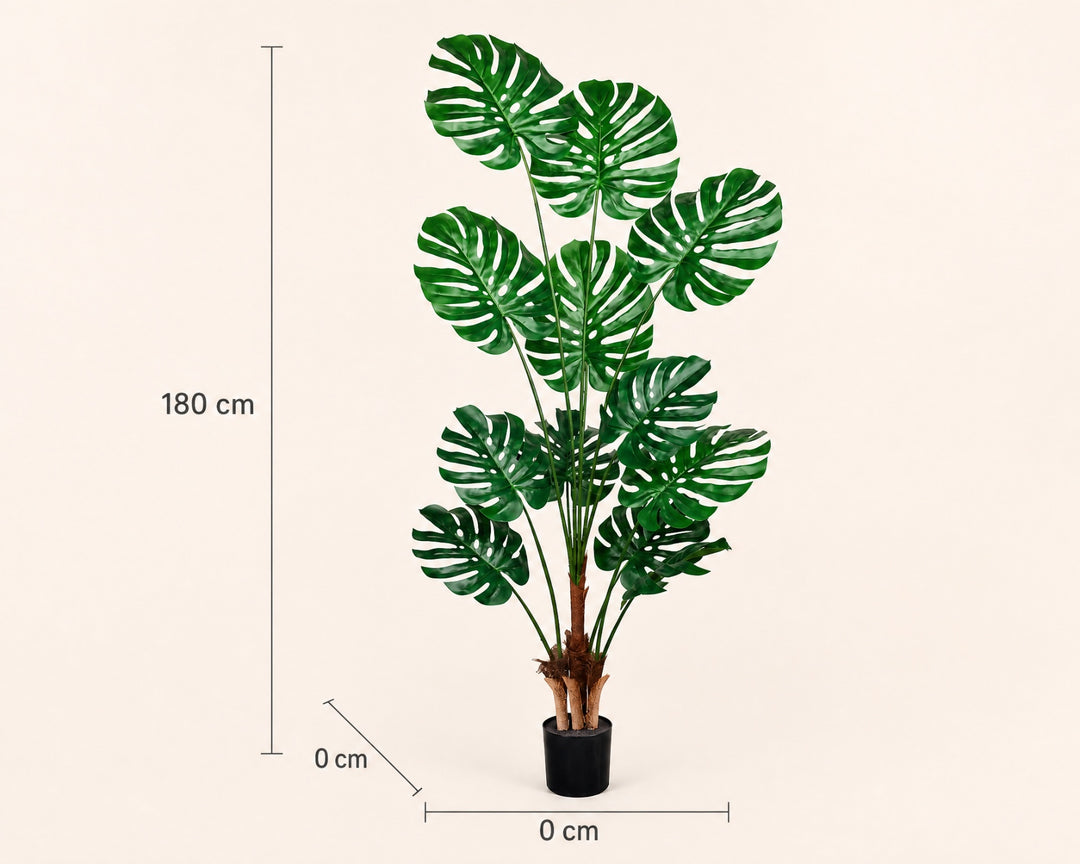 Planta Artificial Monstera 180 cm de Plástico Premium - imagen 6