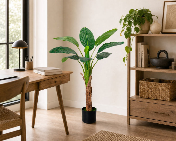 Palmera Platanera Artificial 120 cm - 10 Hojas Realistas - imagen 4