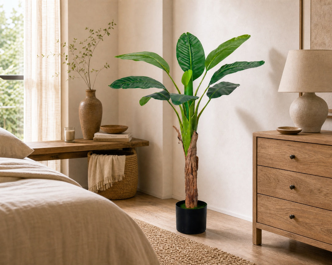 Palmera Platanera Artificial 120 cm - 10 Hojas Realistas - imagen 5