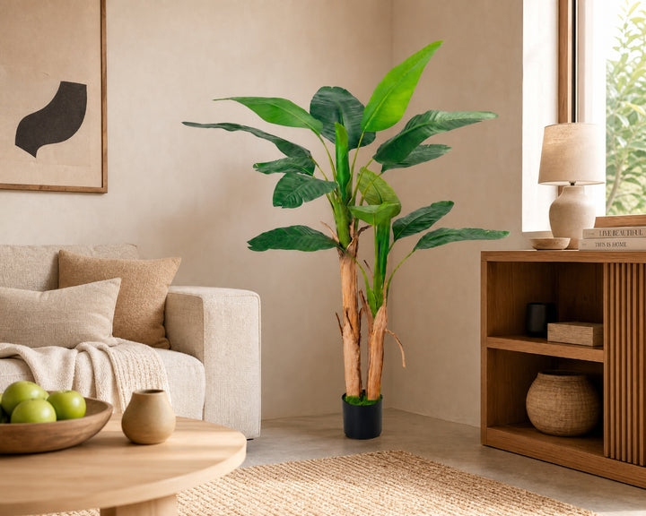Palmera Artificial Platanera 160 cm con 15 Hojas - imagen 3