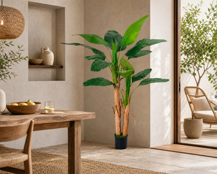 Palmera Artificial Platanera 160 cm con 15 Hojas - imagen 5