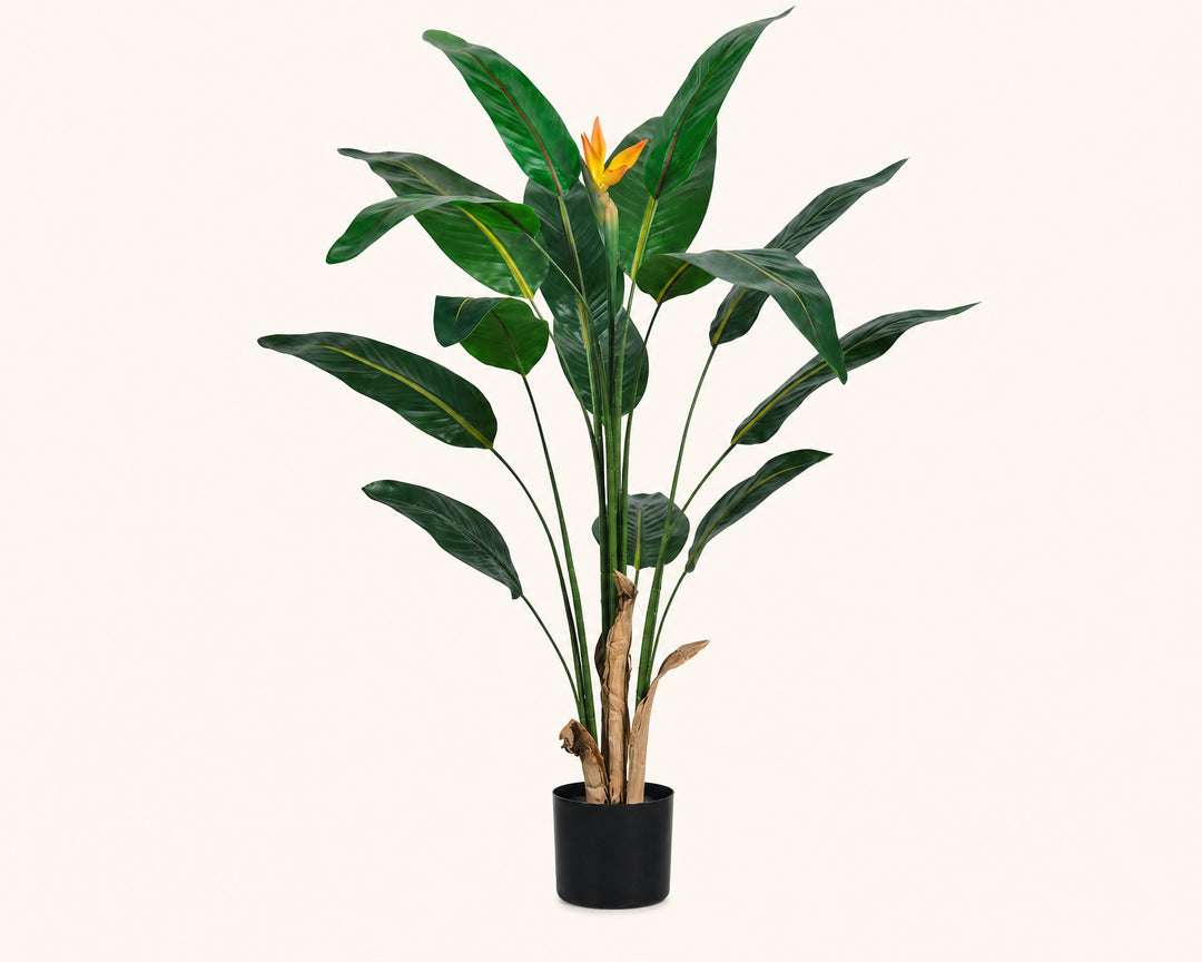 Planta Artificial Ave del Paraíso 120 cm con Flor Realista - imagen 8