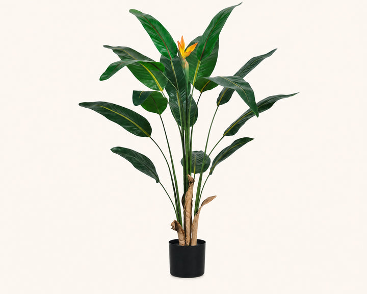 Planta Artificial Ave del Paraíso 120 cm con Flor Realista - imagen 8