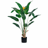 Planta Artificial Ave del Paraíso 120 cm con Flor Realista