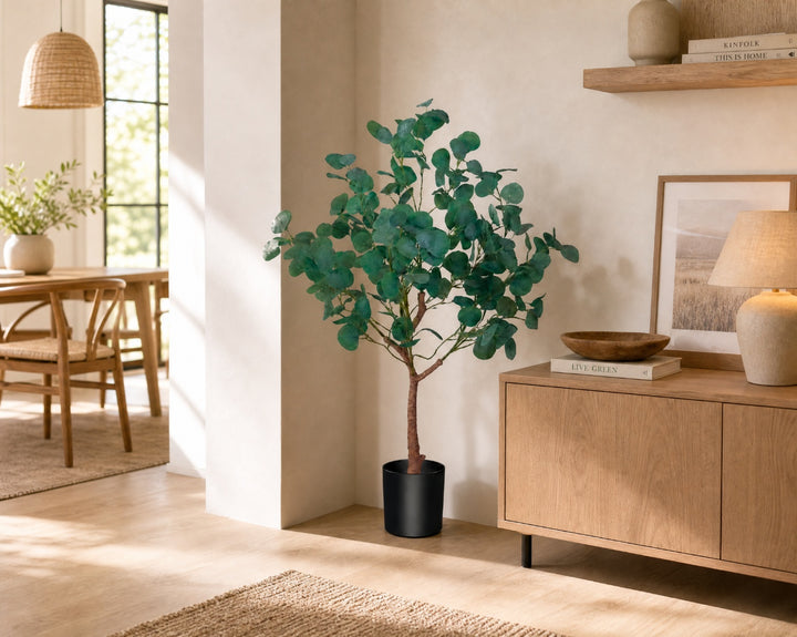 Planta Artificial Eucalipto 120 cm con 5 Ramas - imagen 3