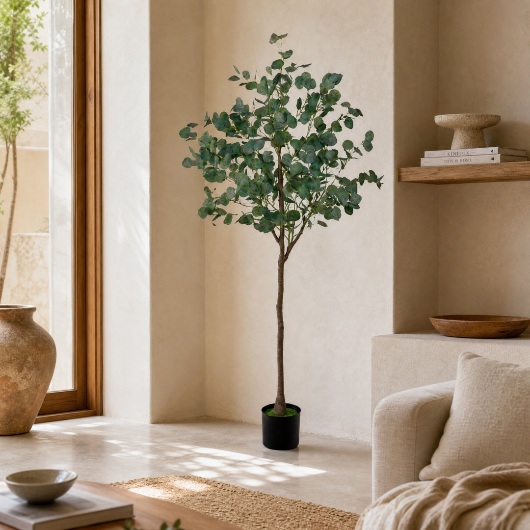 Planta Artificial Eucalipto 160 cm con 9 Ramas Realistas - imagen 2