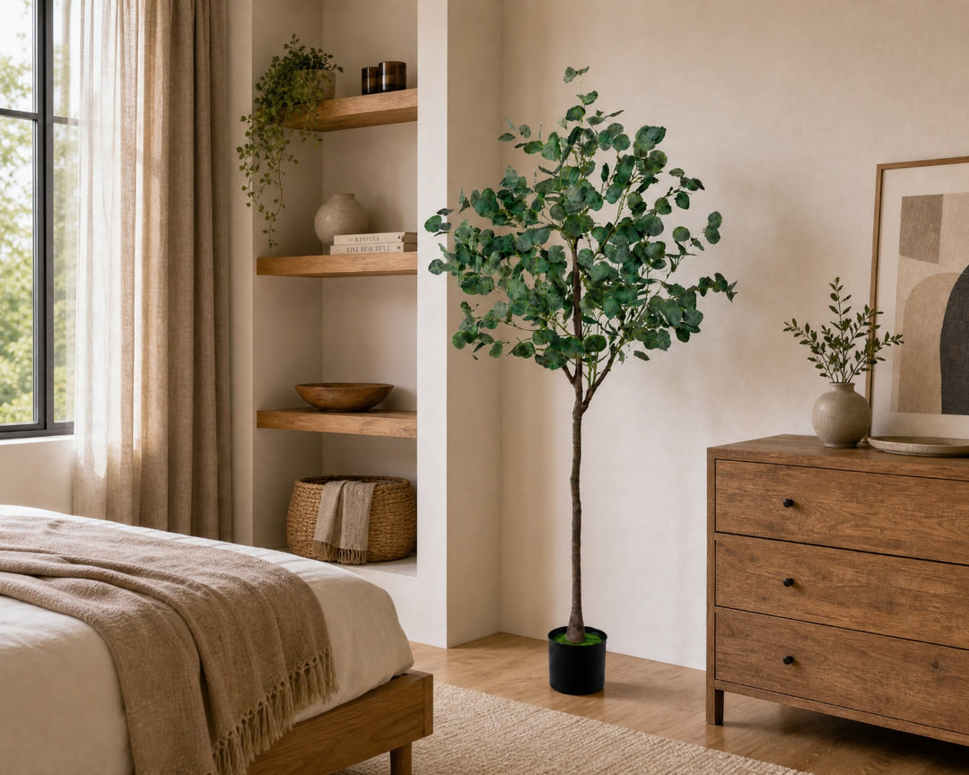 Planta Artificial Eucalipto 160 cm con 9 Ramas Realistas - imagen 4