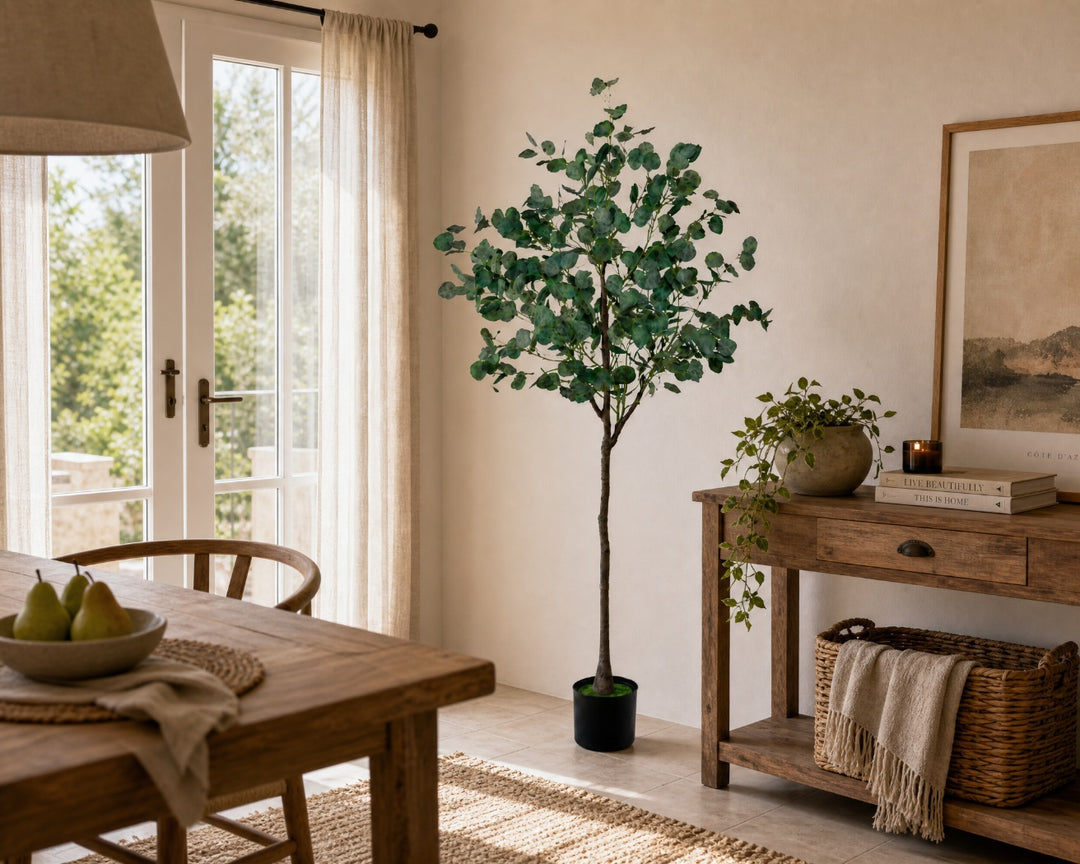 Planta Artificial Eucalipto 160 cm con 9 Ramas Realistas - imagen 5