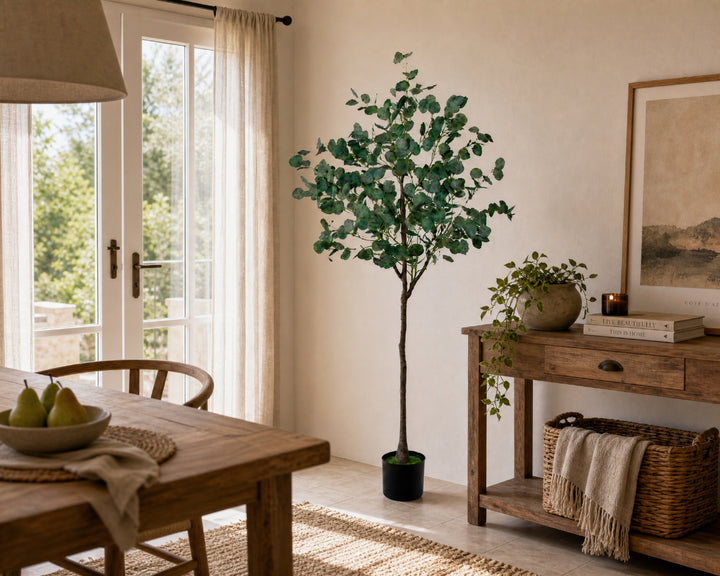 Planta Artificial Eucalipto 160 cm con 9 Ramas Realistas - imagen 5