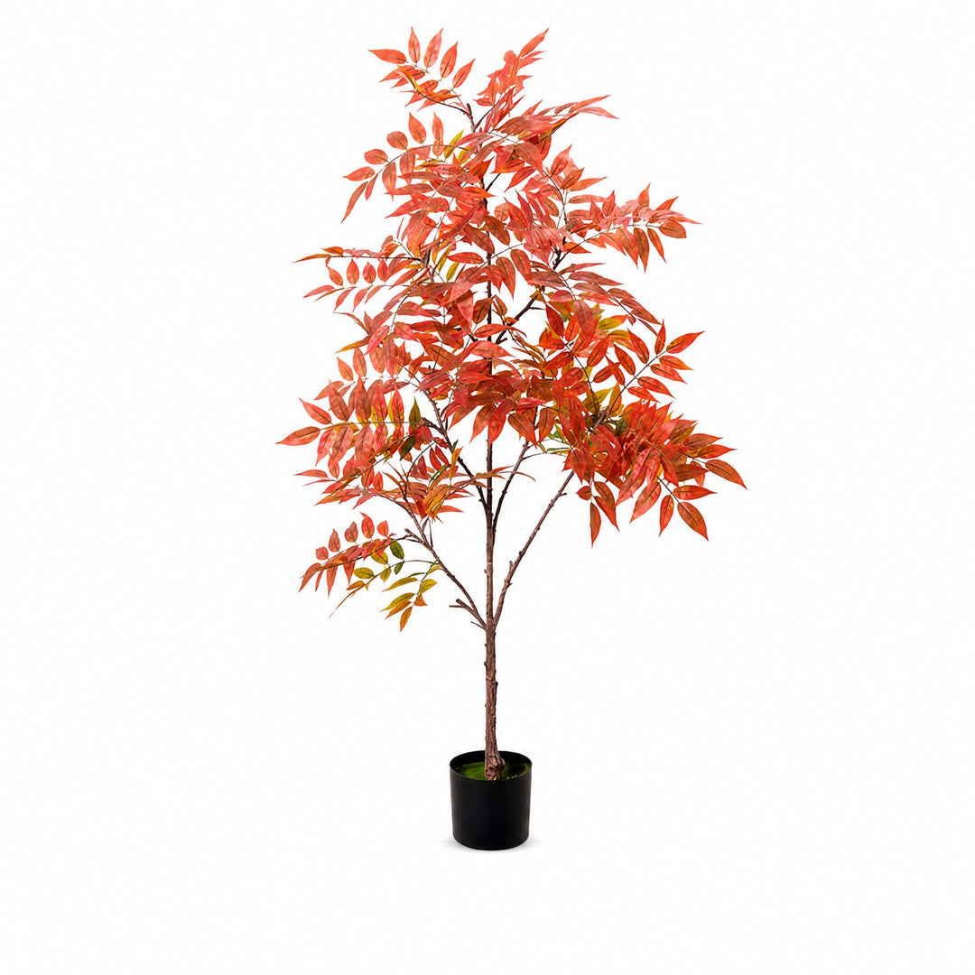 Planta Artificial Nandina Bambú Sagrado 150 cm Decorativa