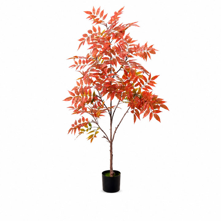 Planta Artificial Nandina Bambú Sagrado 150 cm Decorativa