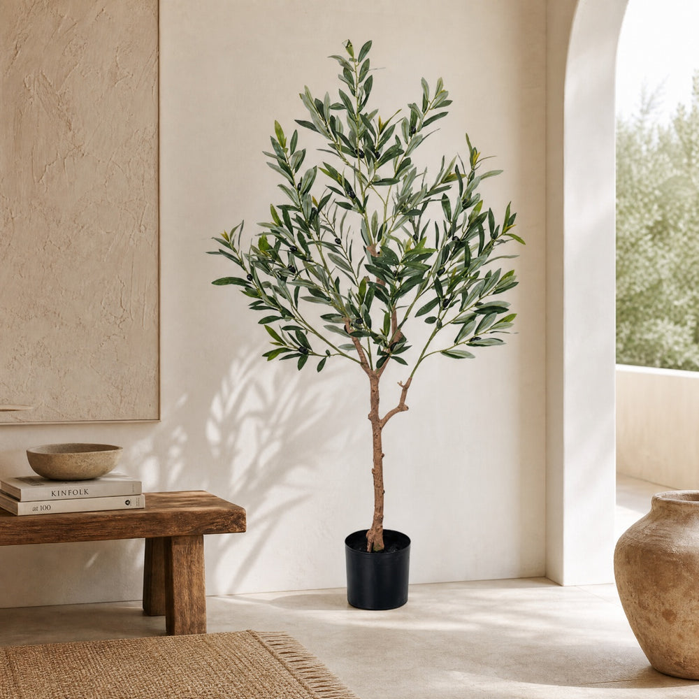 Olivo Artificial 120 cm con 9 Ramas Realistas - imagen 2