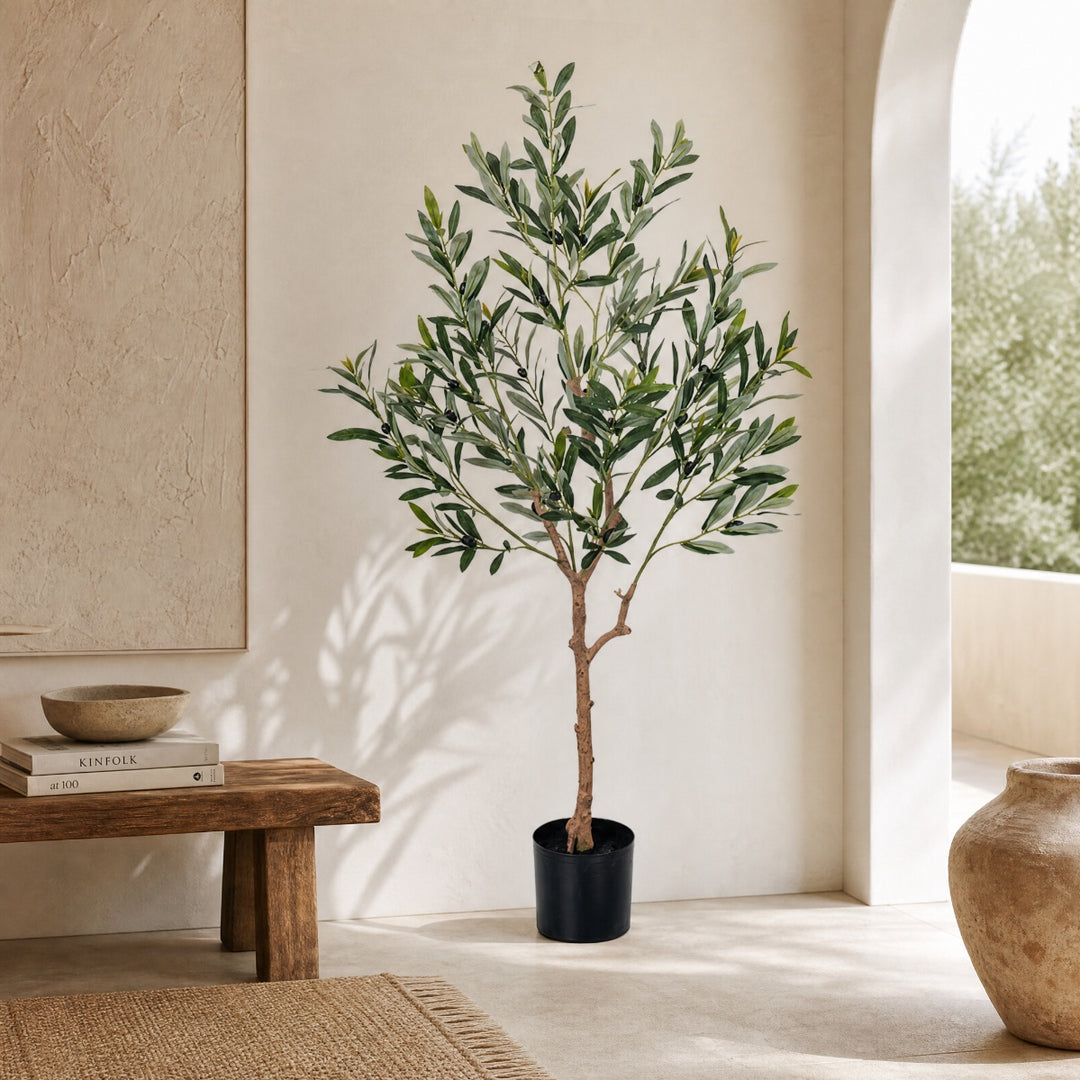 Olivo Artificial 120 cm con 9 Ramas Realistas - imagen 2