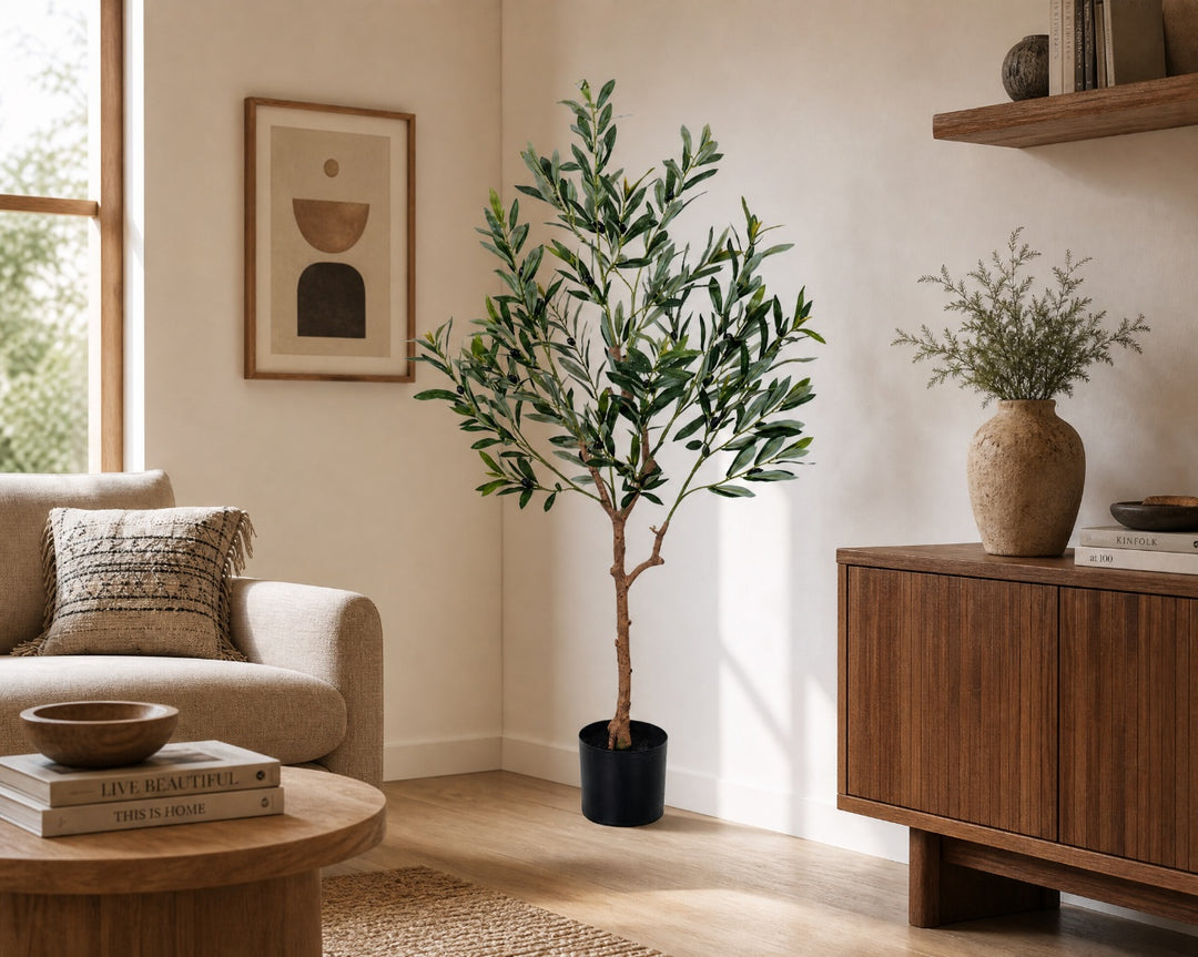 Olivo Artificial 120 cm con 9 Ramas Realistas - imagen 3