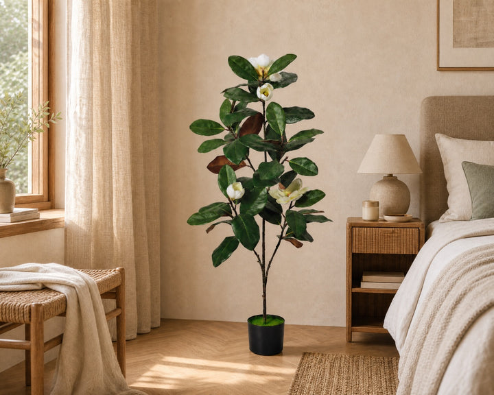 Árbol Artificial Magnolia 120 cm 5 Ramas Realista - imagen 5