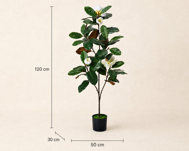 Árbol Artificial Magnolia 120 cm 5 Ramas Realista - imagen 6