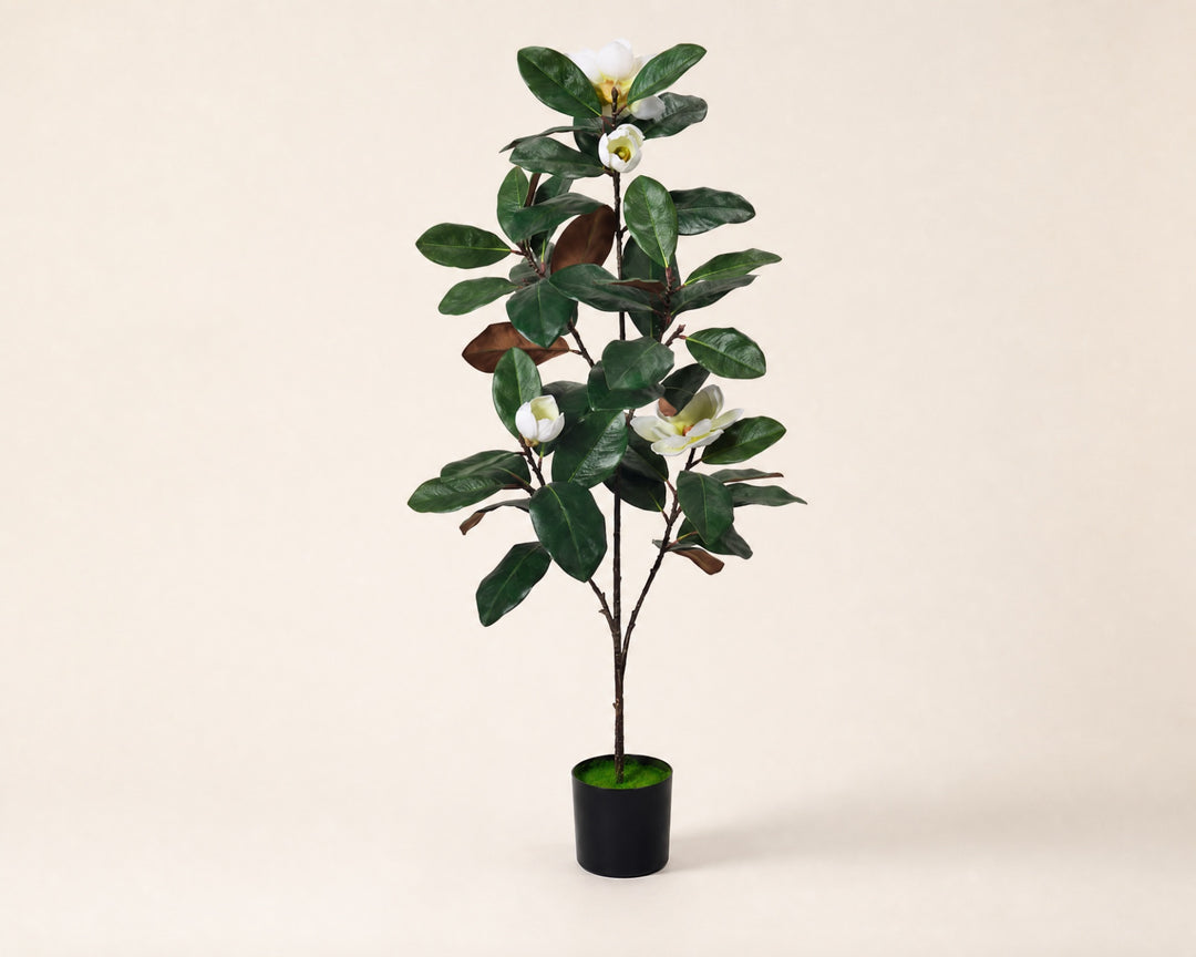 Árbol Artificial Magnolia 120 cm 5 Ramas Realista - imagen 7