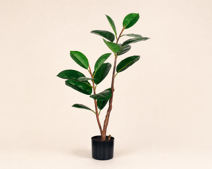 Planta Artificial Ficus Elastica 90 cm - Realismo y Estilo - imagen 7