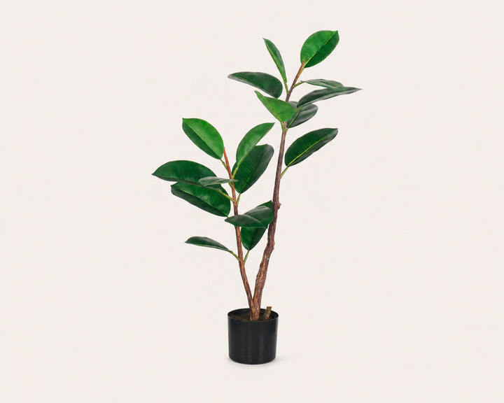 Planta Artificial Ficus Elastica 90 cm - Realismo y Estilo - imagen 8