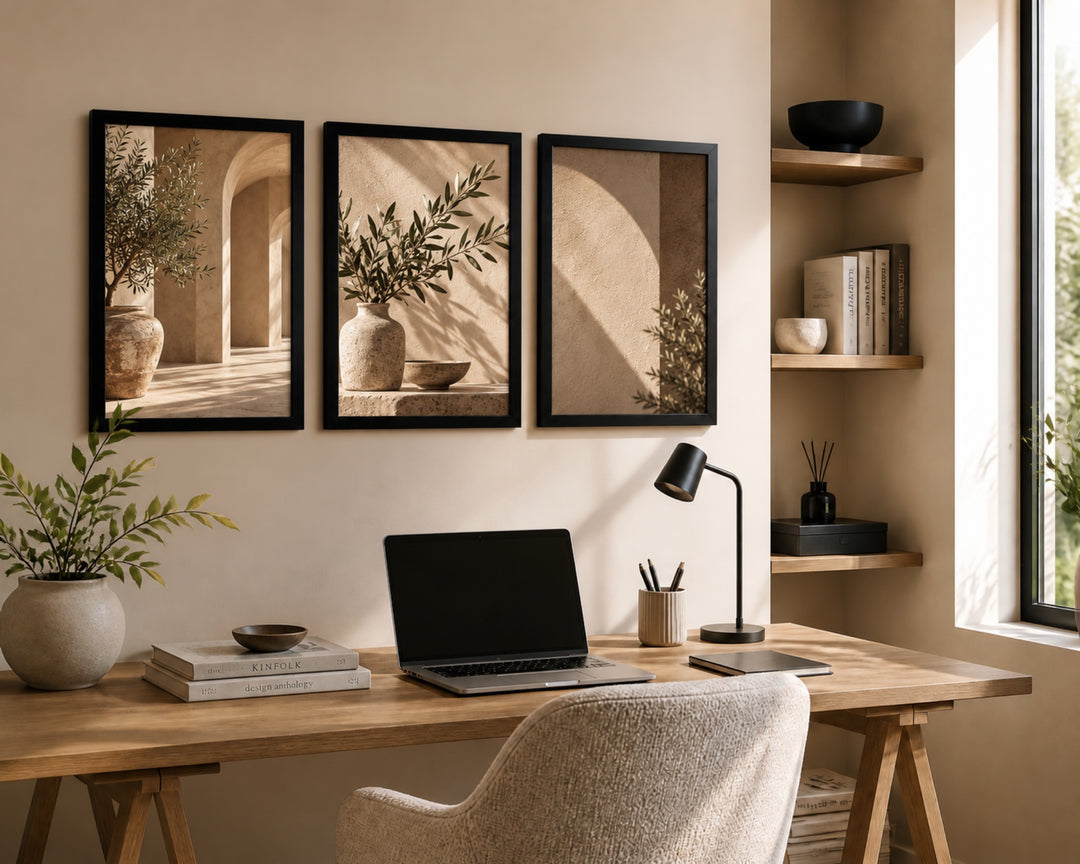 Pack de 3 portafotos MDF negro 40x60 cm para decoración mural - imagen 3