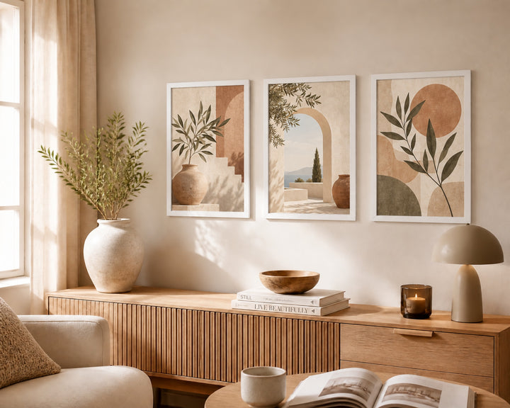 Pack 3 Portafotos MDF Blanca para Decoración de Pared - imagen 2