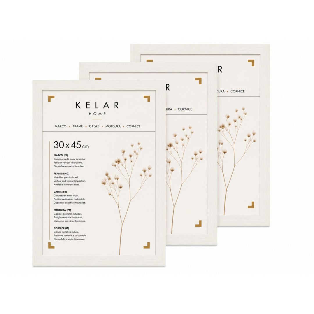 Pack 3 Portafotos MDF Blanca para Decoración de Pared - imagen 9