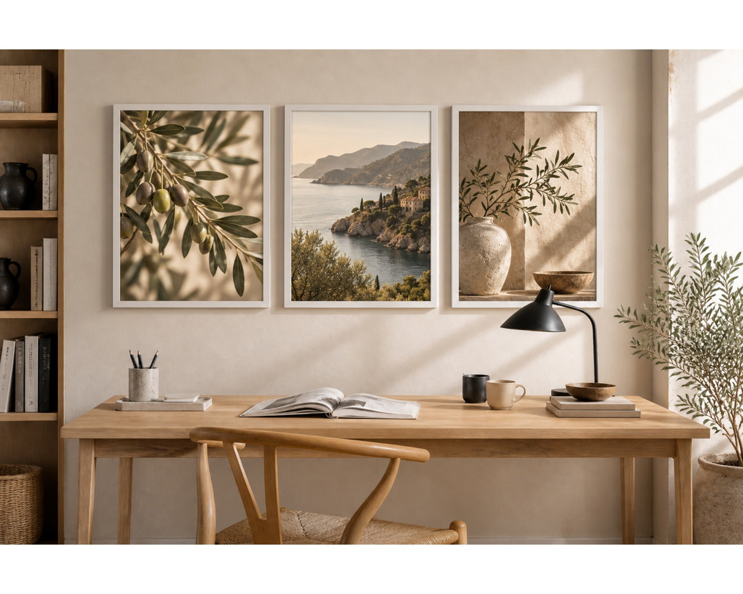 Set 3 Portafotos MDF Blanco 50x70 cm para Decoración - imagen 2