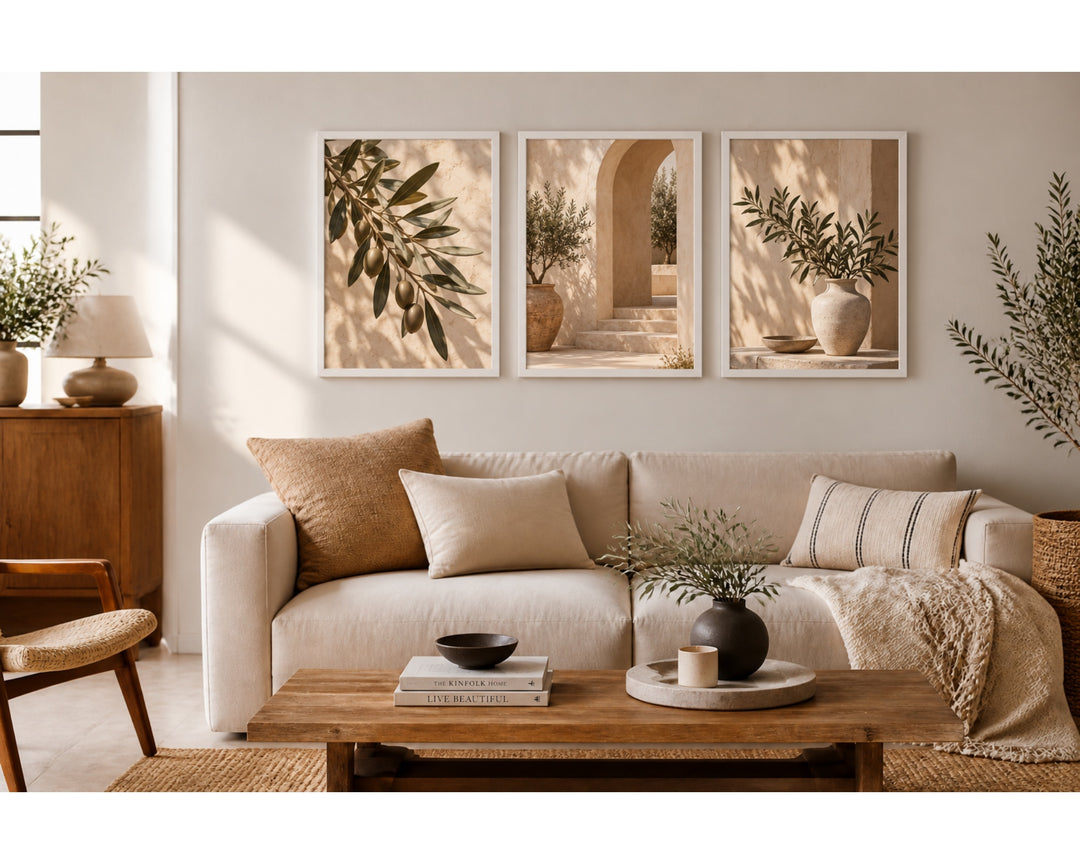 Set 3 Portafotos MDF Blanco 50x70 cm para Decoración - imagen 3