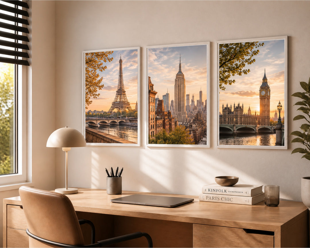 Pack de 3 Portafotos MDF 60x90 cm Blanco para Pared - imagen 4