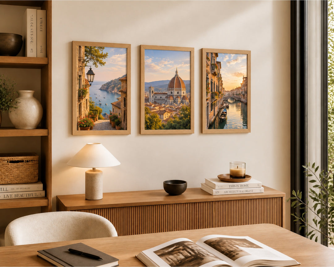 Pack de 3 Portafotos de MDF 28x43 cm en Madera Natural - imagen 4