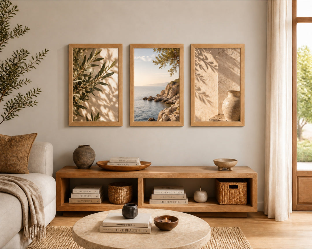 Pack 3 Portafotos MDF Marrón 40x60 cm Decoración Pared - imagen 2