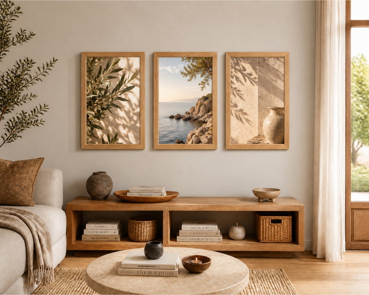 Pack 3 Portafotos MDF Marrón 40x60 cm Decoración Pared - imagen 2